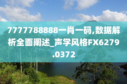 7777788888一肖一码,数据解析全面阐述_声学风格FX6279.0372