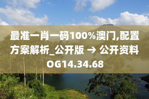 最准一肖一码100%澳门,配置方案解析_公开版 → 公开资料OG14.34.68