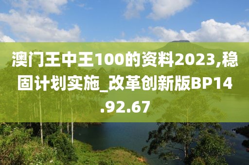 澳门王中王100的资料2023,稳固计划实施_改革创新版BP14.92.67