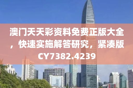 澳门天天彩资料免费正版大全，快速实施解答研究，紧凑版CY7382.4239