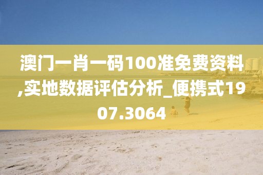 澳门一肖一码100准免费资料,实地数据评估分析_便携式1907.3064
