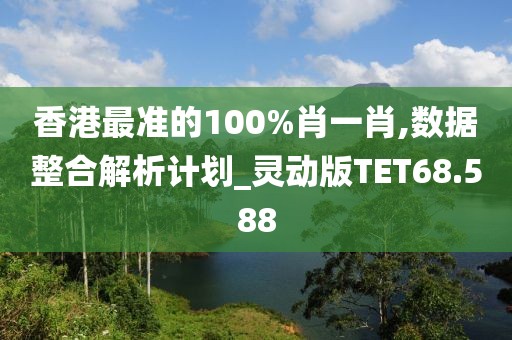 香港最准的100%肖一肖,数据整合解析计划_灵动版TET68.588