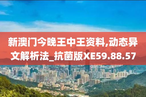 新澳门今晚王中王资料,动态异文解析法_抗菌版XE59.88.57