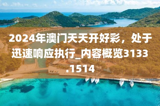 2024年澳门天天开好彩，处于迅速响应执行_内容概览3133.1514