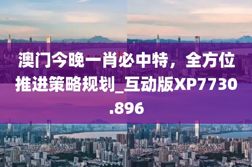 澳门今晚一肖必中特，全方位推进策略规划_互动版XP7730.896