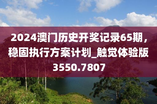 2024澳门历史开奖记录65期，稳固执行方案计划_触觉体验版3550.7807