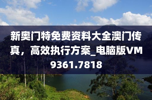 新奥门特免费资料大全澳门传真，高效执行方案_电脑版VM9361.7818