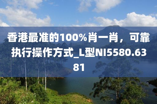 香港最准的100%肖一肖，可靠执行操作方式_L型NI5580.6381