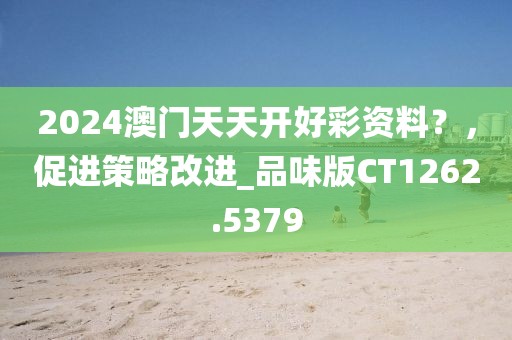 2024澳门天天开好彩资料？，促进策略改进_品味版CT1262.5379