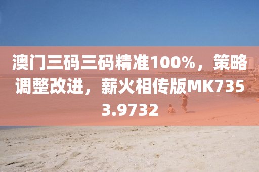 澳门三码三码精准100%，策略调整改进，薪火相传版MK7353.9732