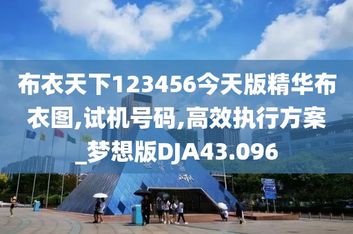 布衣天下123456今天版精华布衣图,试机号码,高效执行方案_梦想版DJA43.096