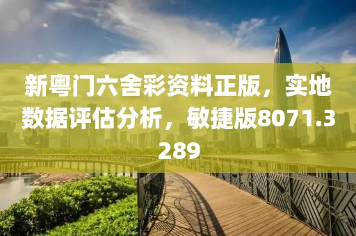 新粤门六舍彩资料正版，实地数据评估分析，敏捷版8071.3289