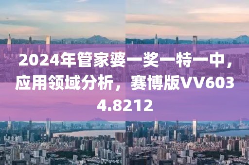 2024年管家婆一奖一特一中，应用领域分析，赛博版VV6034.8212
